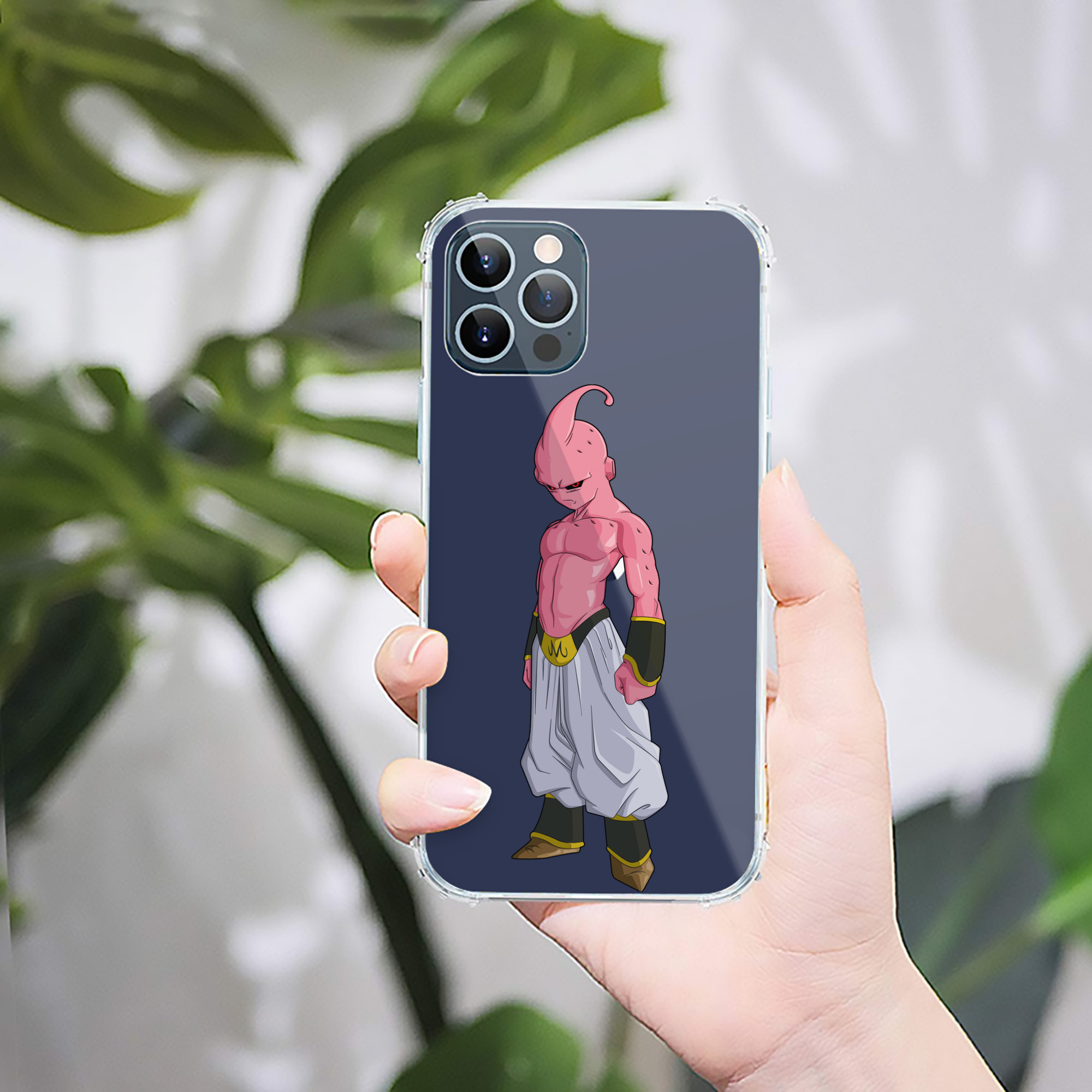 （画像用） ドラゴンボール 魔人ブウ DRAGON BALL Majin Buu 【iPhone 12シリーズ対応】透明スマホケース（クリアソフトケース）